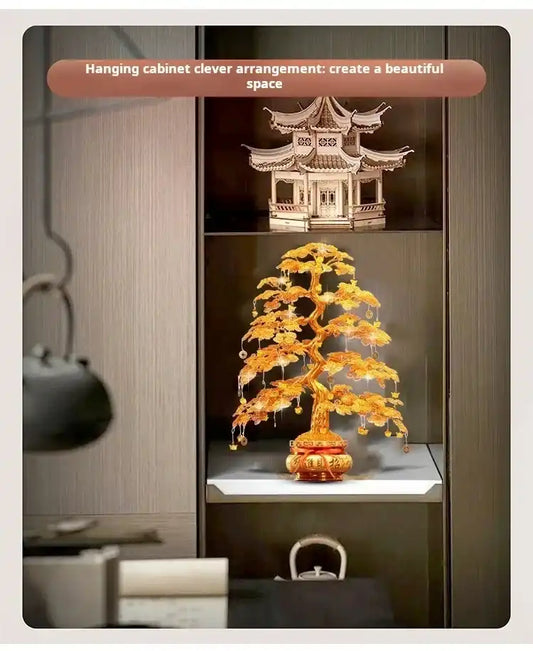 Arbre de Fortune Feng Shui – Décoration Dorée de Luxe 2026 💛🧧